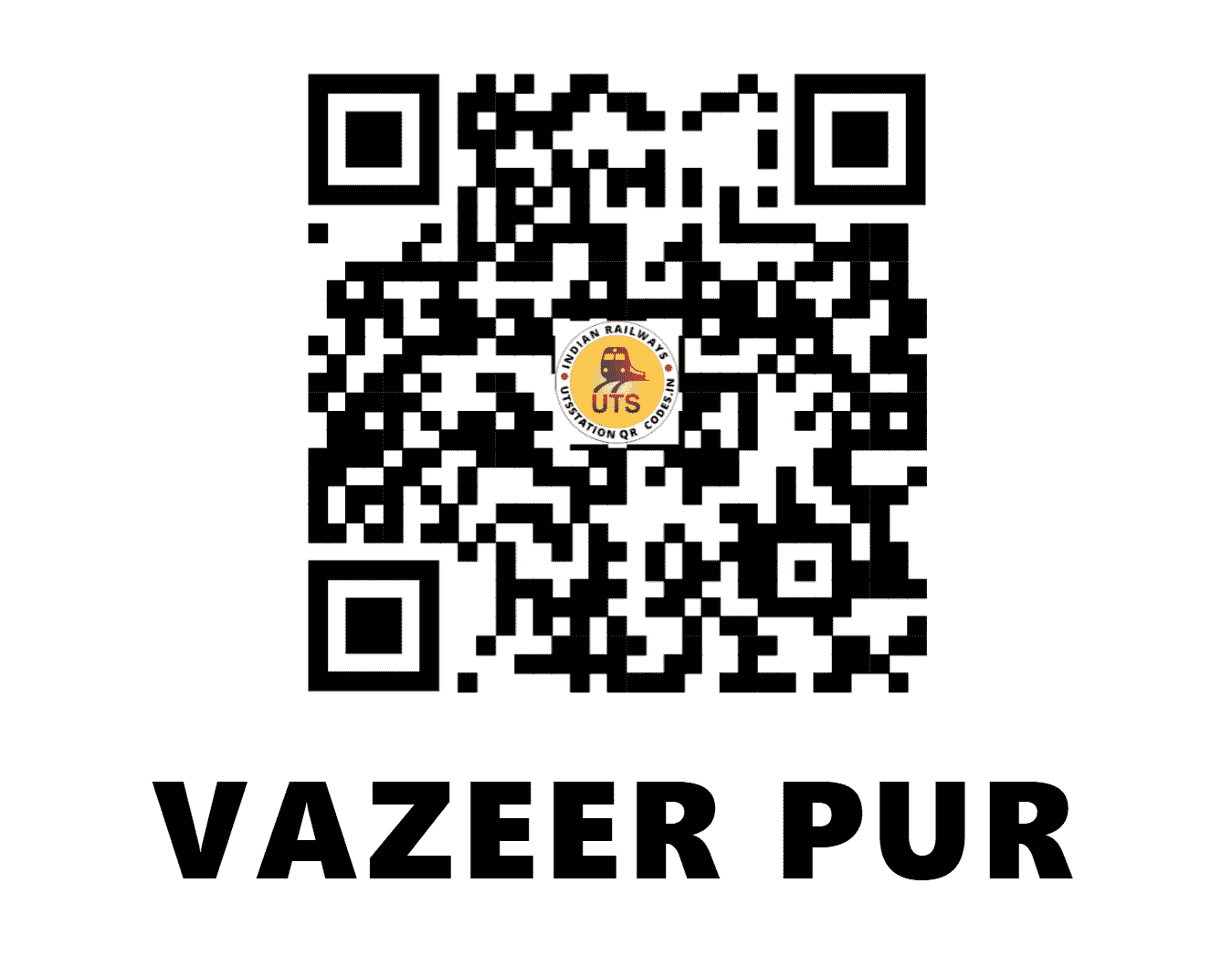 UTS QR Code for VAZEER PUR - VZPH - NE (UTTAR PRADESH)